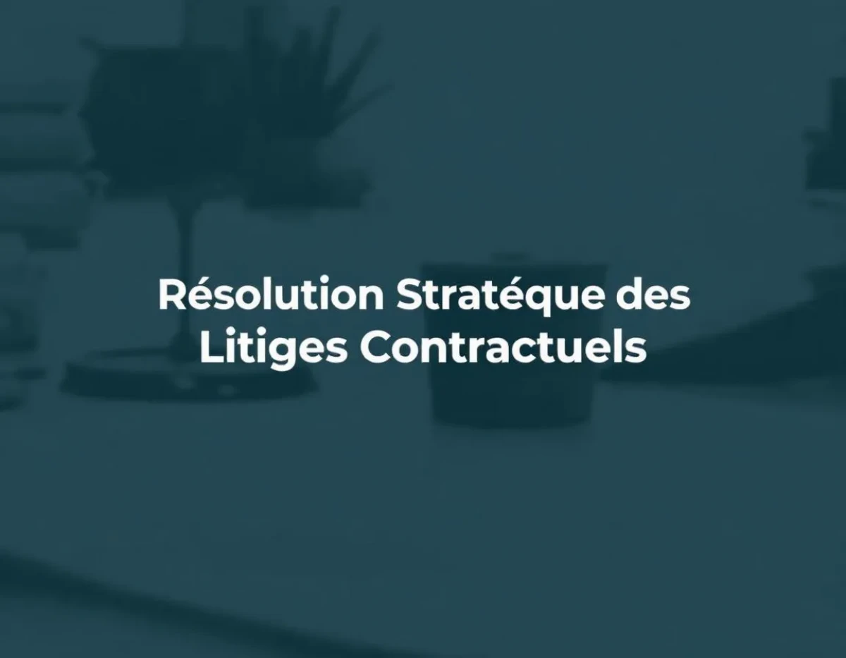 Résolution Stratégique des Litiges Contractuels : Méthodes Juridiques Éprouvées